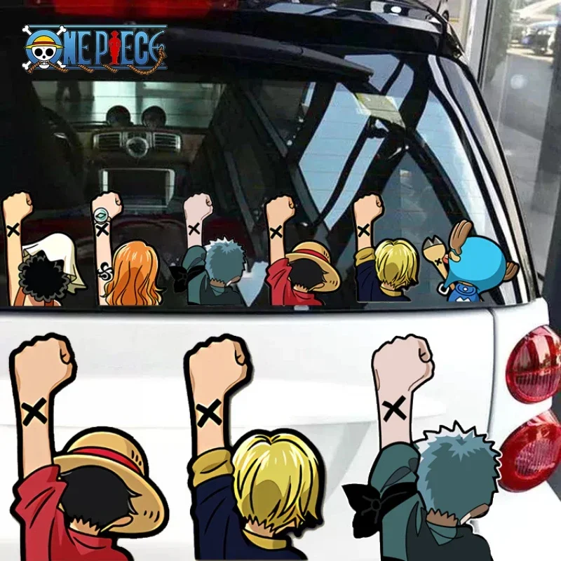 Anime Cosplay Luffy - Anime One Piece Car Sticker Cartoon