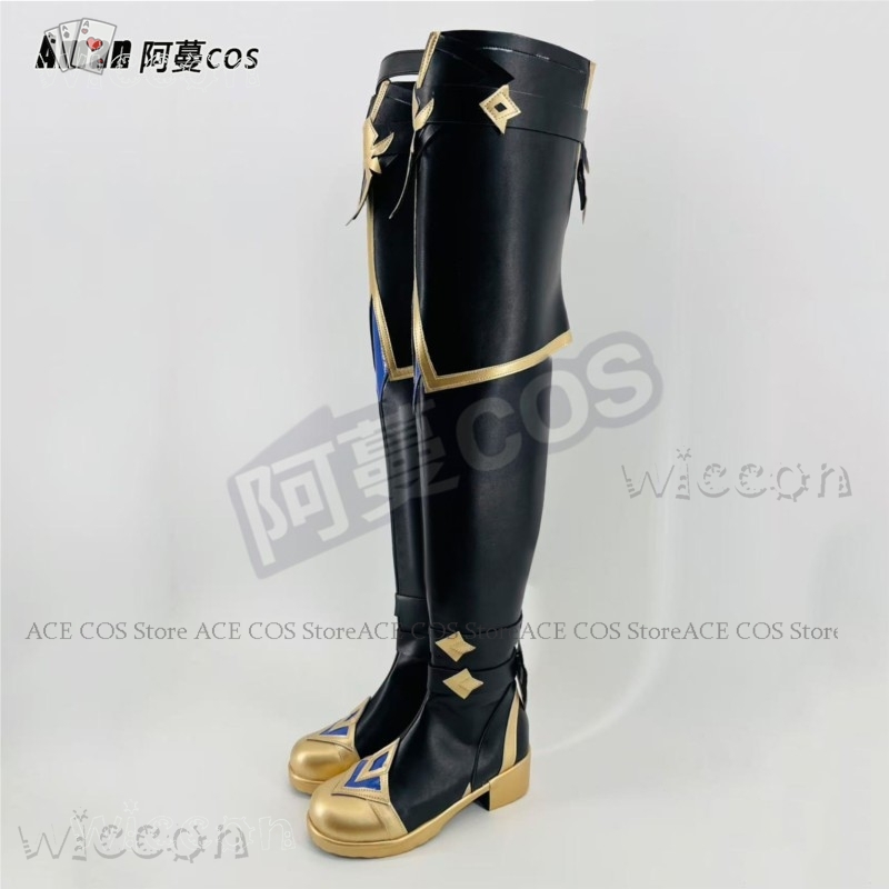 Anime Cosplay Japanese - Genshin Impact Lohen High Knee Boots