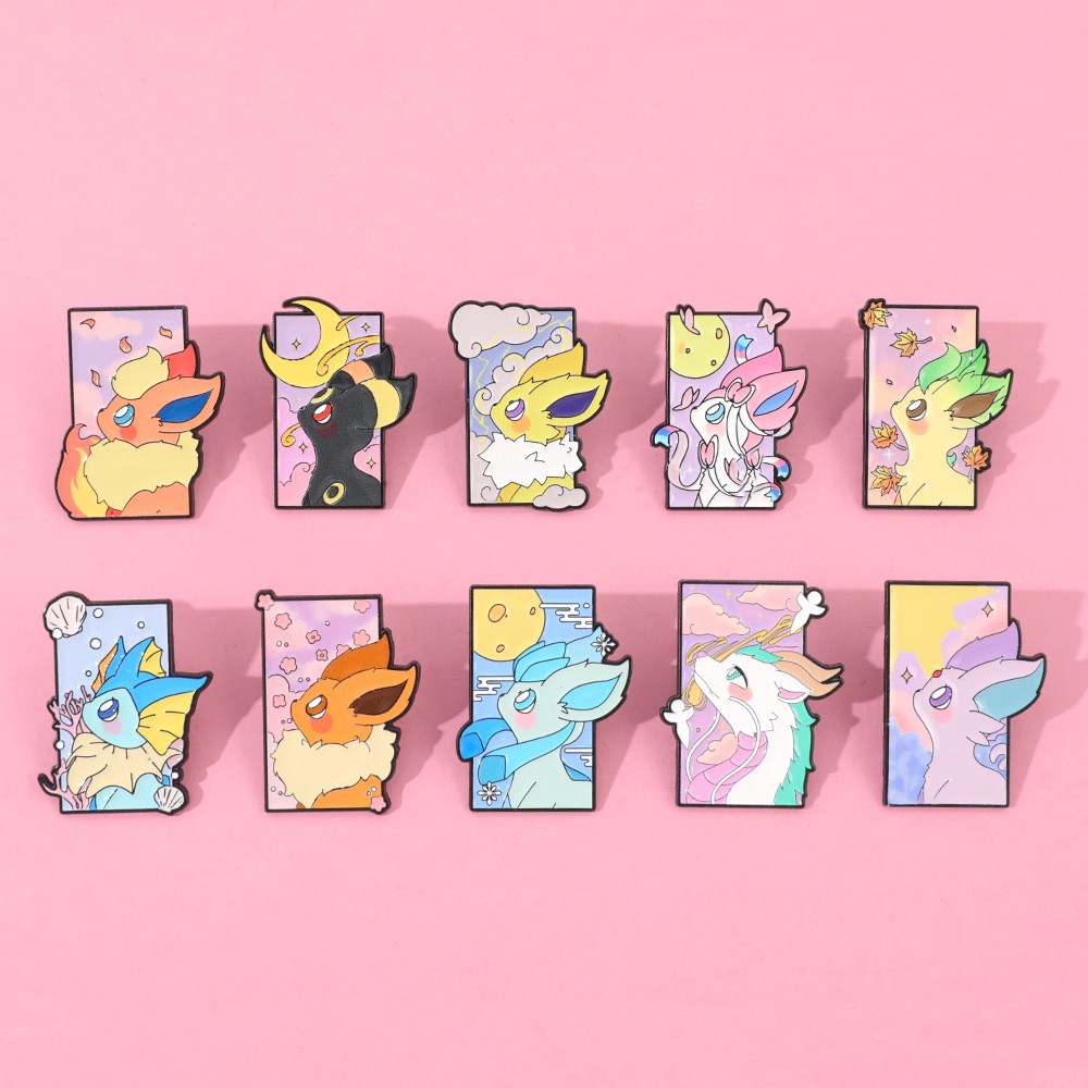 Anime Cosplay Pokemon - Anime Game Enamel Lapel Pins Fashion