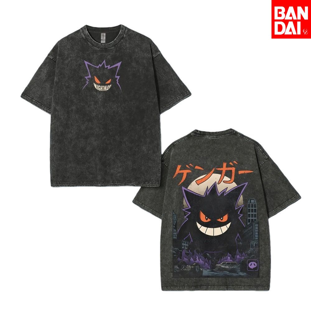 Anime Cosplay Pokemon - Pokemon Gastly Haunter Gengar T Shirt
