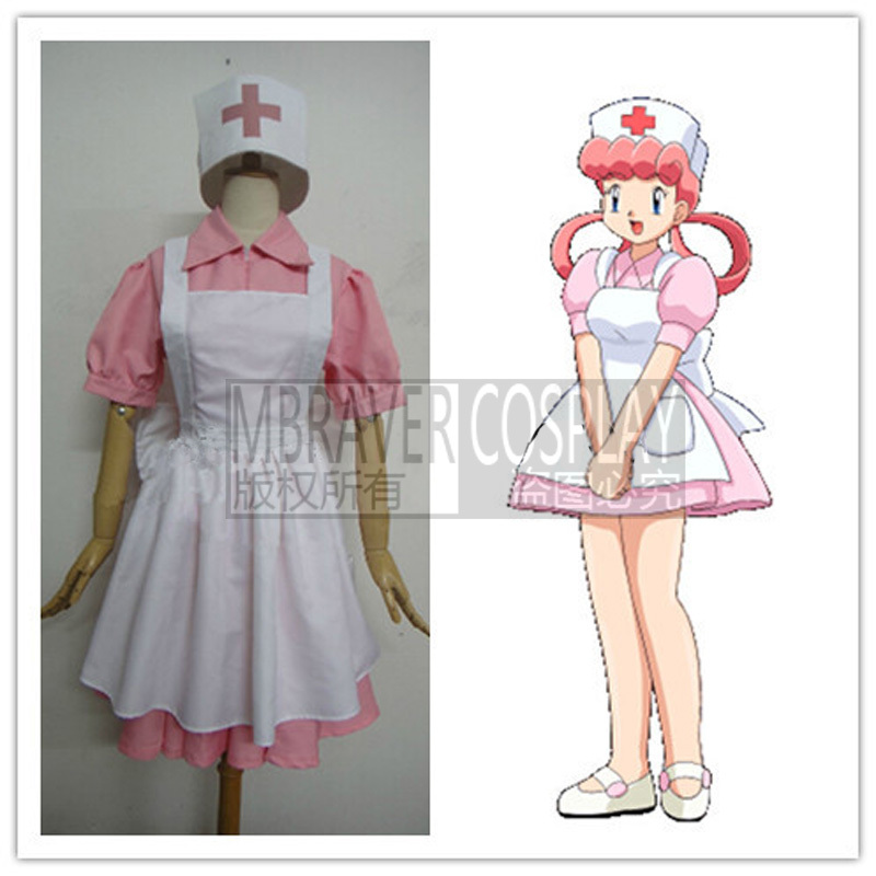 Anime Cosplay Nurse - Nurse Joy Cosplay Costume Halloween Christmas