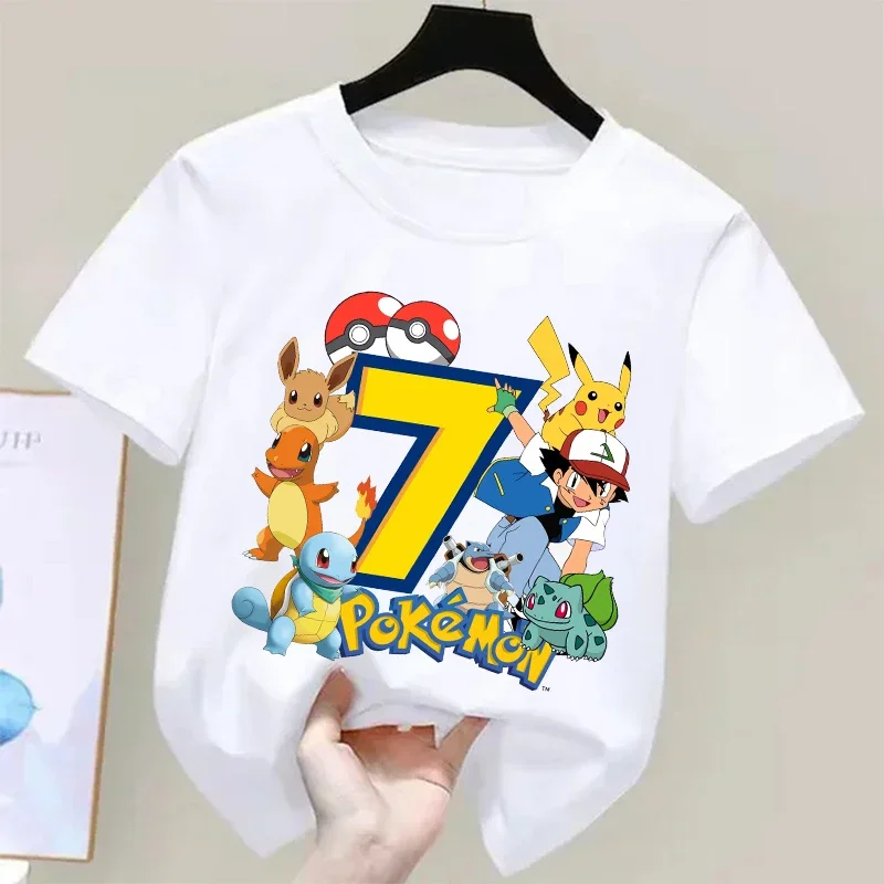 Anime Cosplay Pokemon - Pokemons Pikachu Kids T Shirts Birthday