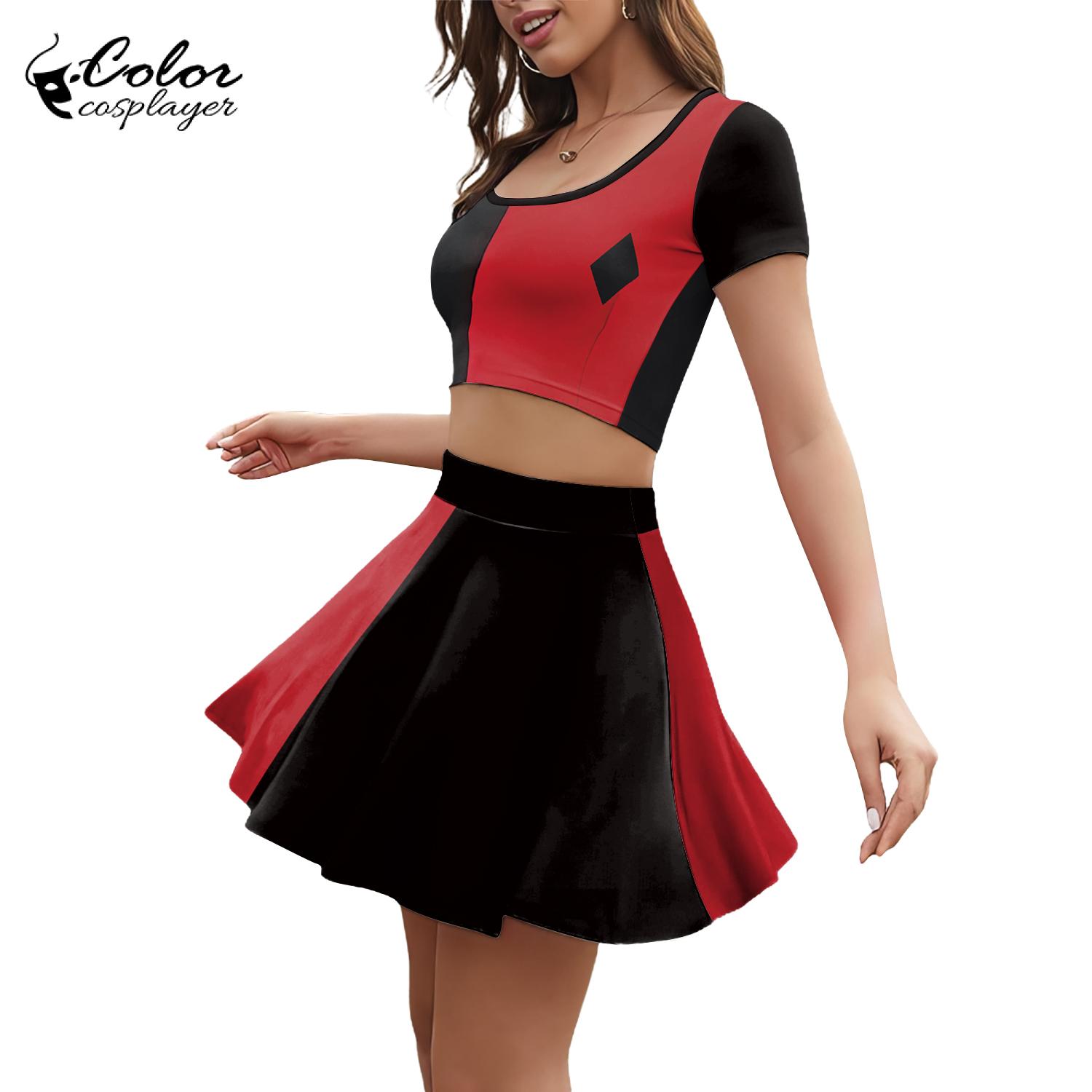 Color Cosplayer Movie Clown Wo - огляд і ціна Anime Harley Quinn Cosplay