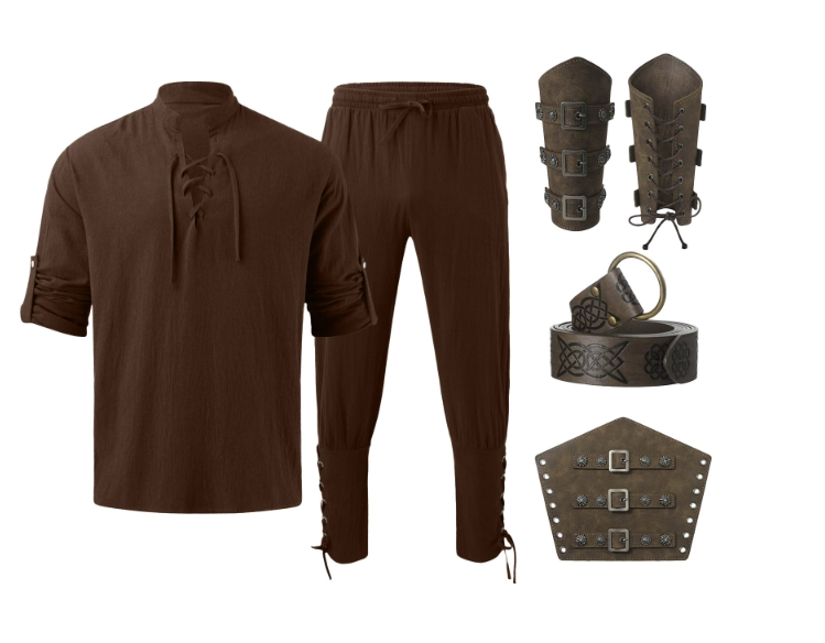 4 Pcs Halloween Men's Renaissa - огляд і ціна Anime Cosplay Costumes
