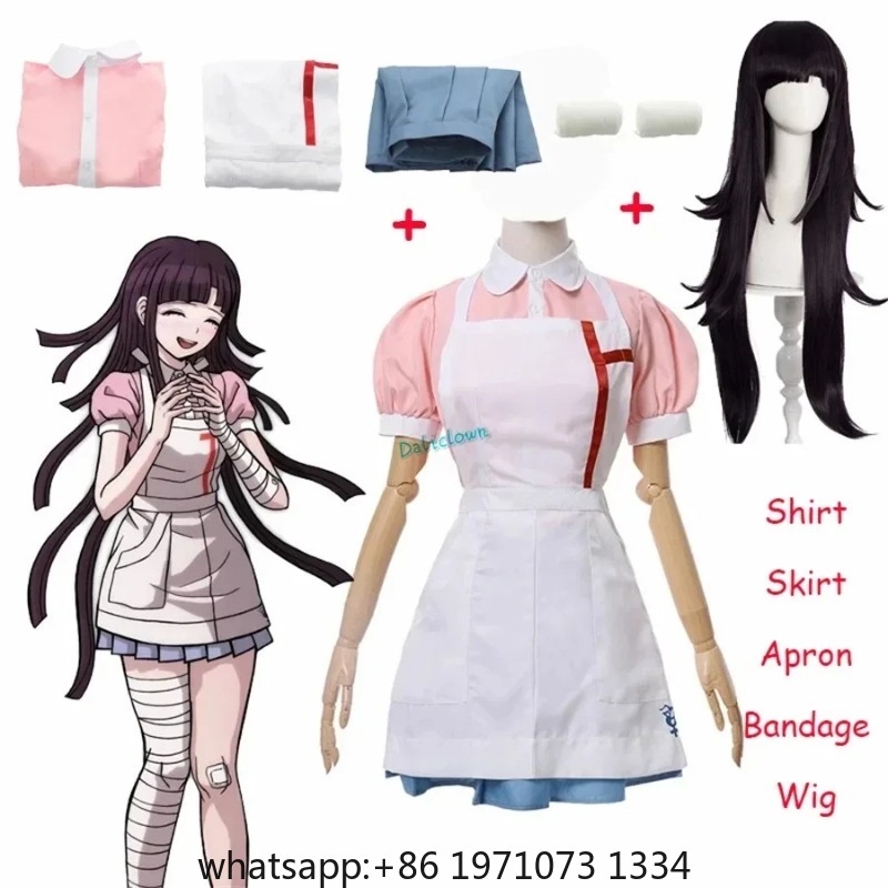 Danganronpa Mikan Tsumiki Cosp - огляд і ціна Anime Cosplay Nurse