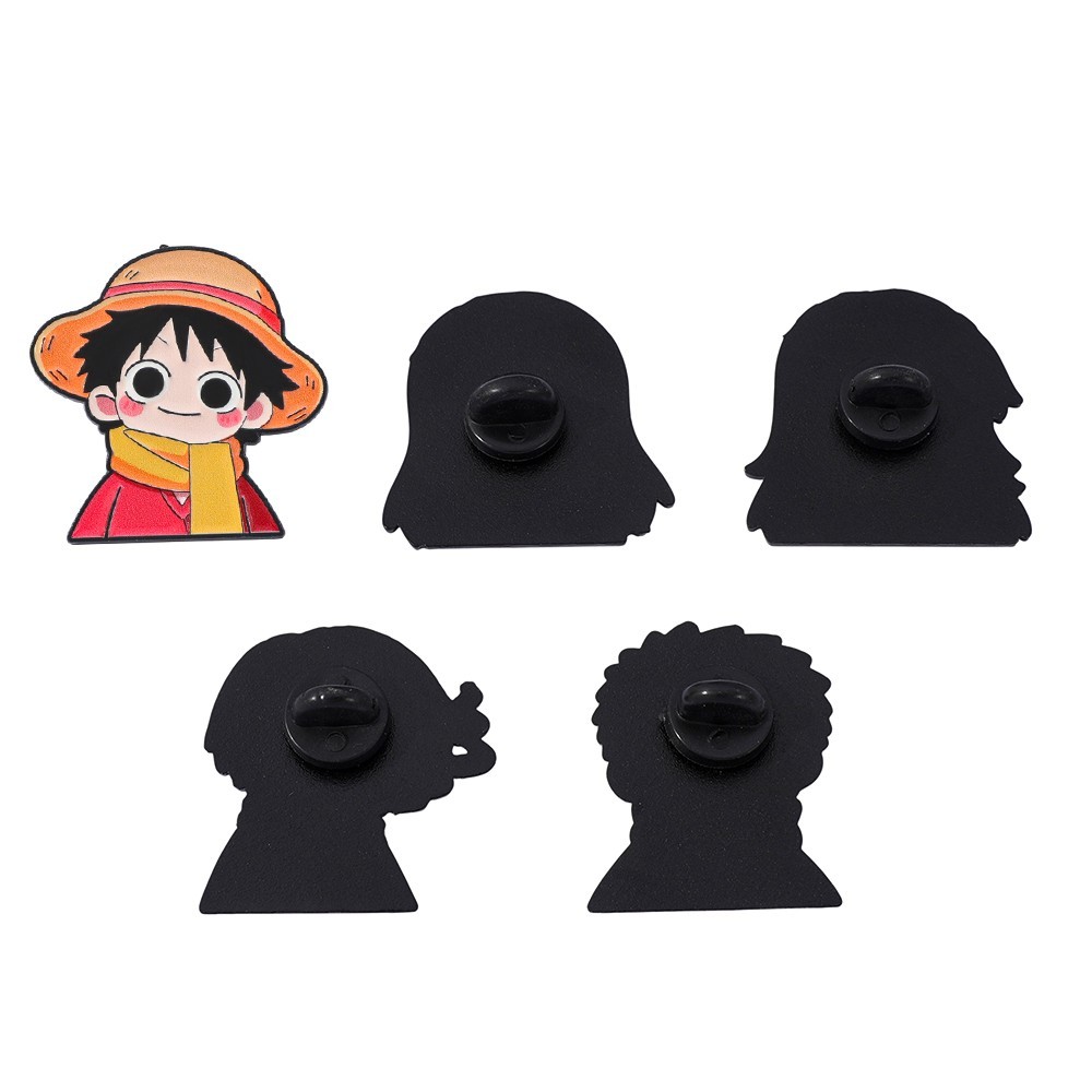 5 Pcs Cute Anime Cartoon Brooc - огляд і ціна Anime Cosplay Luffy