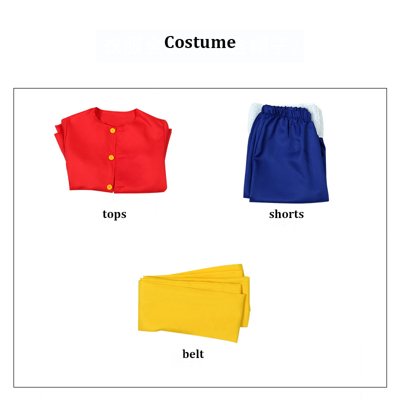 Luffy Cosplay Costume Hat Wig  - огляд і ціна Anime Cosplay Luffy