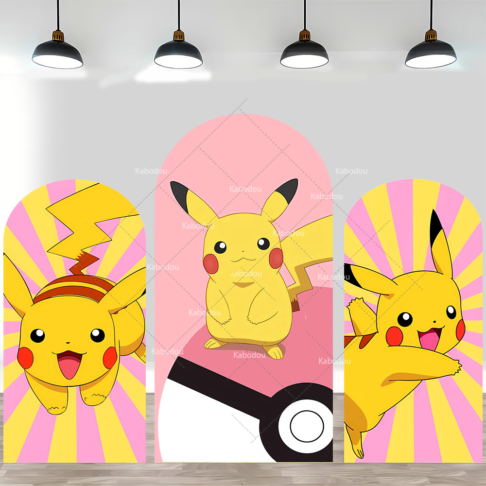 Pokemon Pikachu Backdrop Arch  - огляд і ціна Anime Cosplay Pokemon