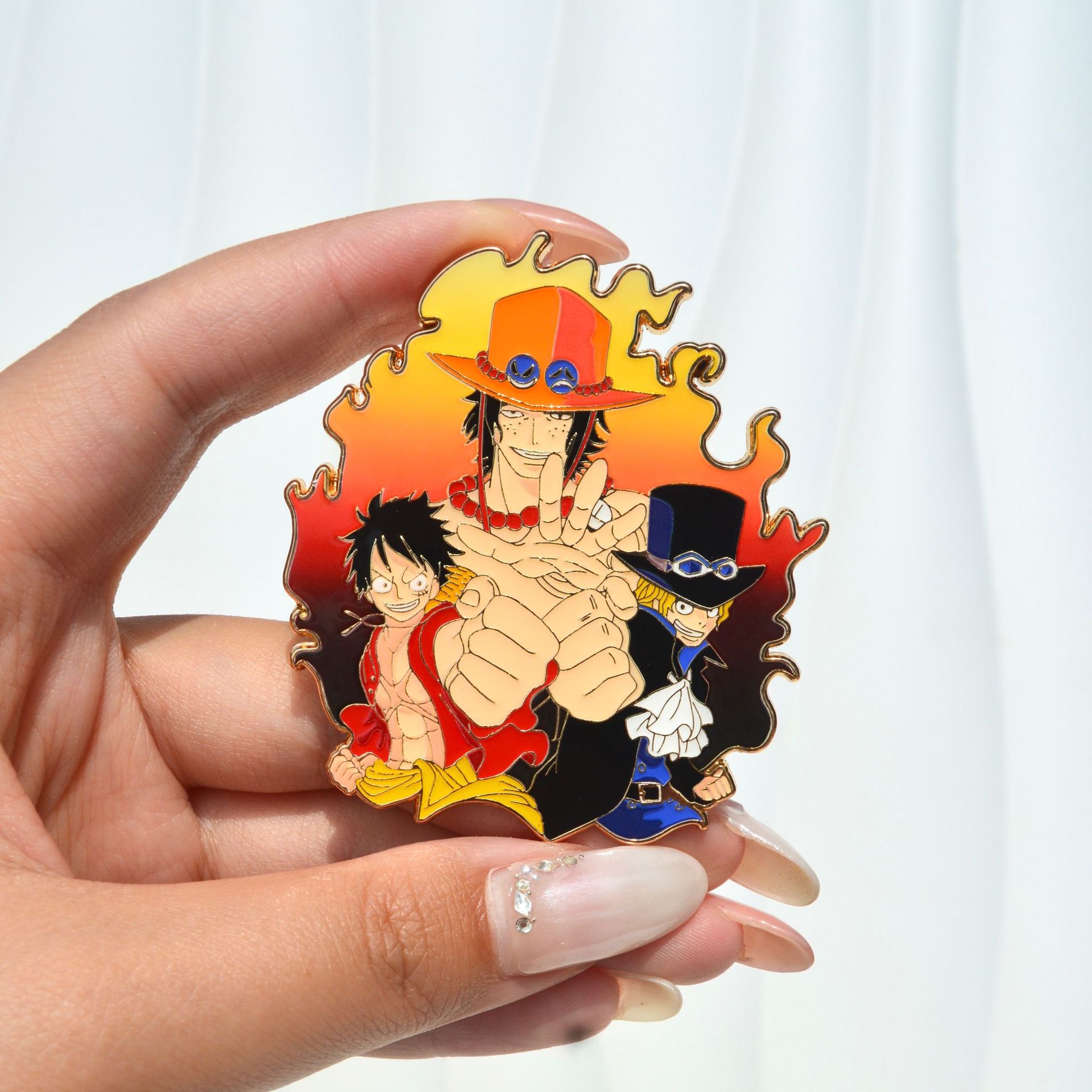 Ace Luffy Sabo Enamel Pins Pen - огляд і ціна Anime Cosplay Luffy