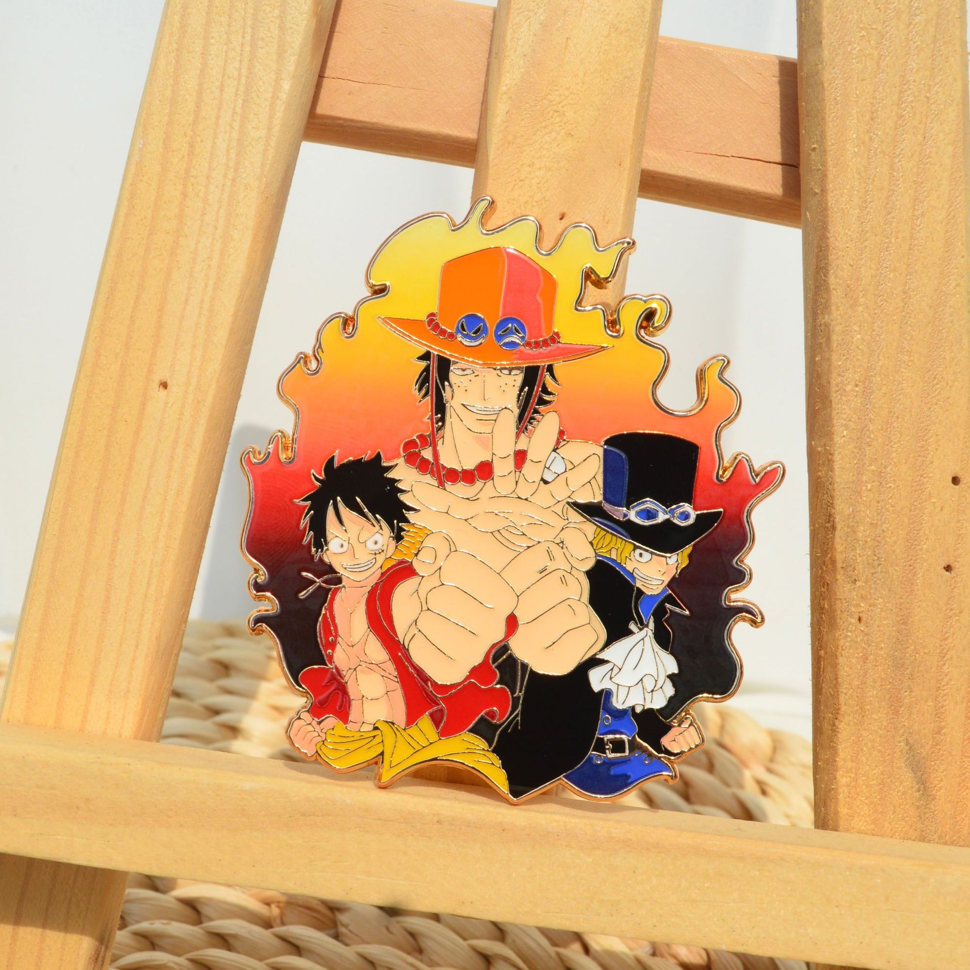 Ace Luffy Sabo Enamel Pins Pen - огляд і ціна Anime Cosplay Luffy