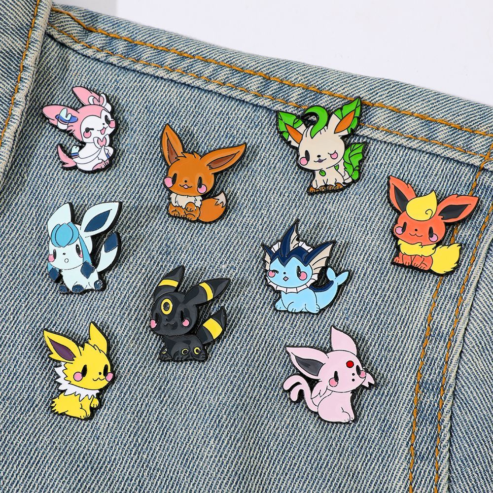 Cute Pokemon Eevee Enamel Pins - огляд і ціна Anime Cosplay Pokemon