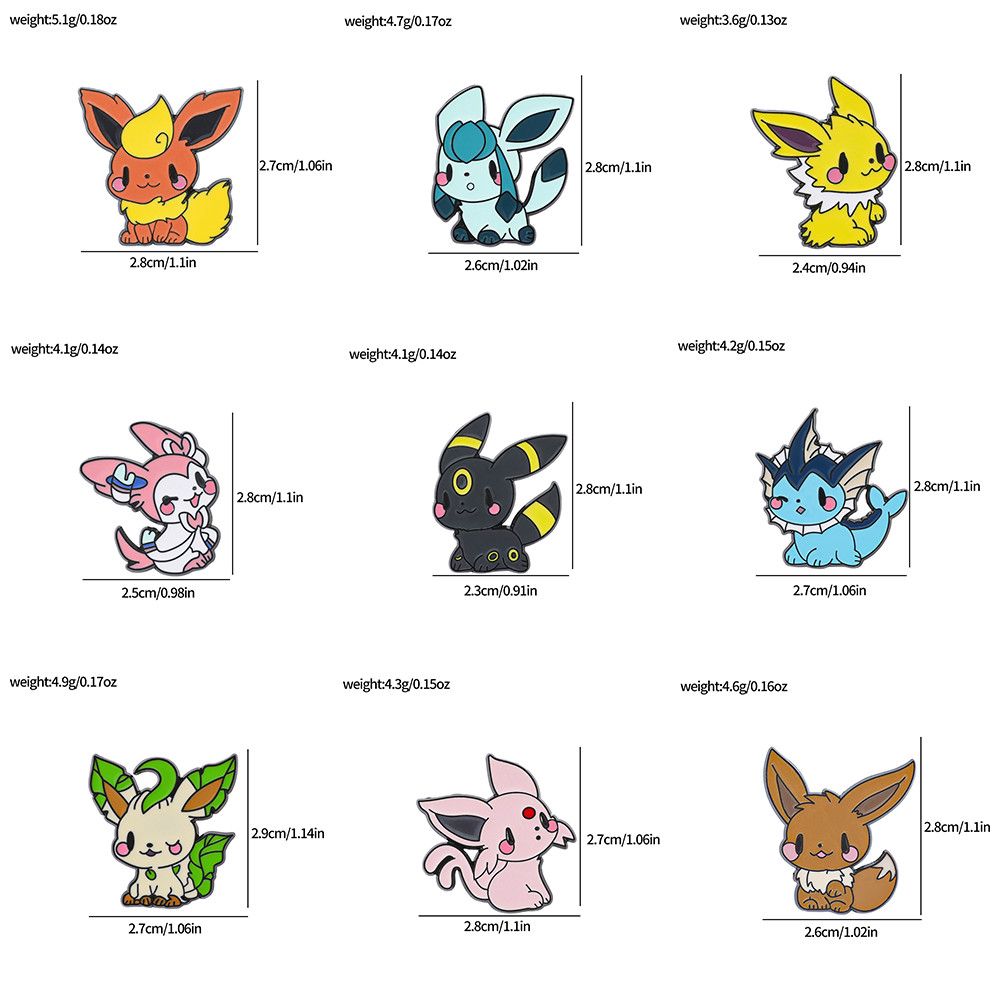 Cute Pokemon Eevee Enamel Pins - огляд і ціна Anime Cosplay Pokemon