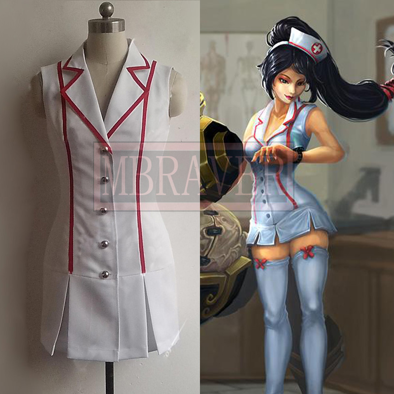 2025 Lol Akali Skin Nurse Hall - огляд і ціна Anime Cosplay Nurse
