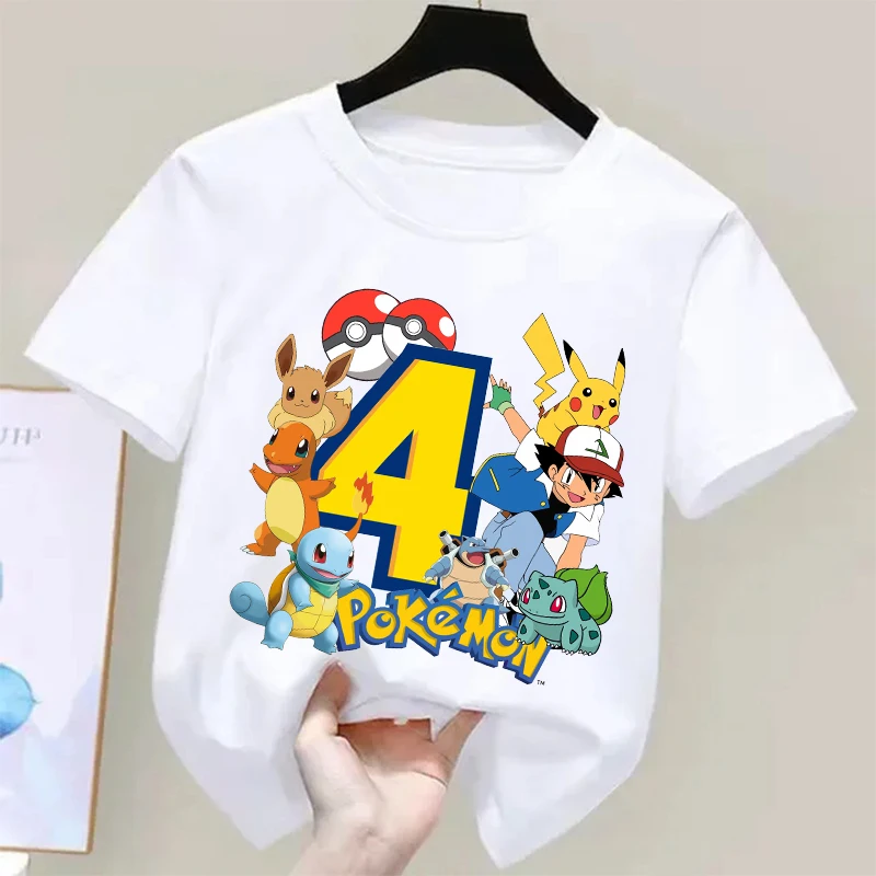 Pokemons Pikachu Kids T Shirts - огляд і ціна Anime Cosplay Pokemon