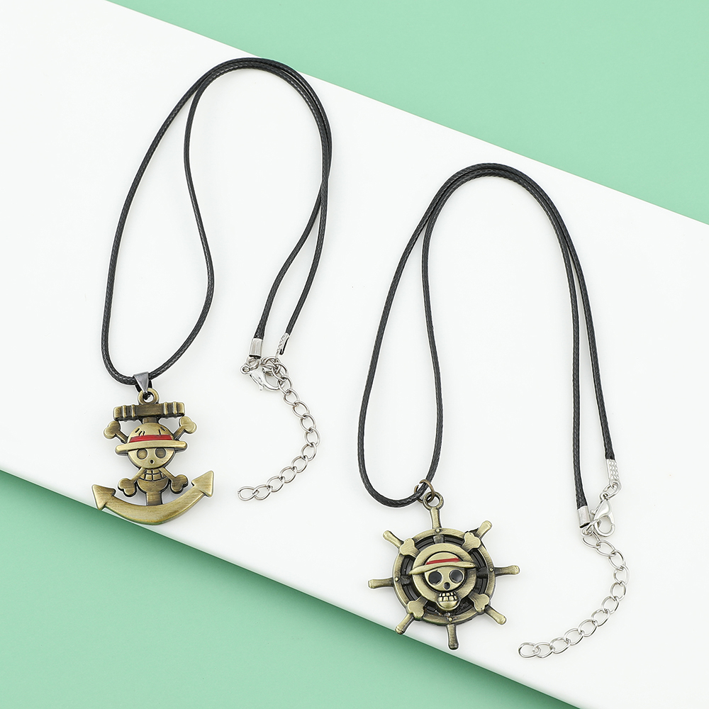 One Piece Skull Logo Necklace  - огляд і ціна Anime Cosplay Luffy